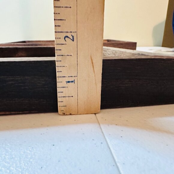 Set Of 2 Rustic Farmhouse Wooden Trays With Handles - Assembly Required - Picture 5 of 11